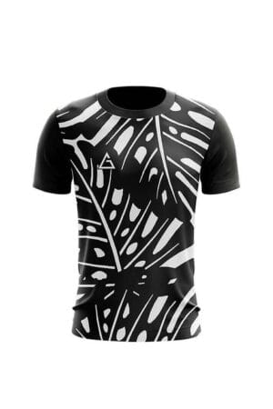 custom black and white football jersey front view