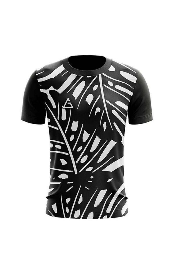 custom black and white football jersey front view