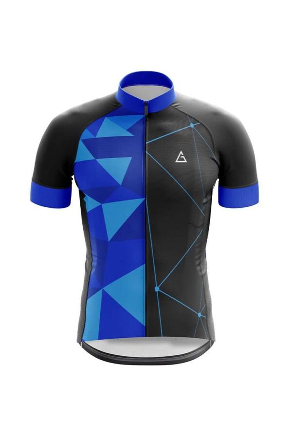 club fit cycling jersey azure ambiance front view
