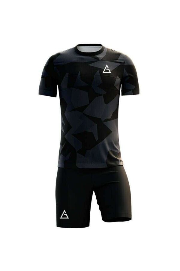 personalized football jersey with shorts front view