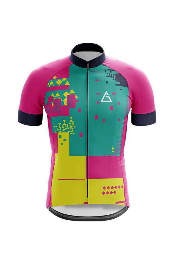 In this road cycling jerseys are a very rare design in the world. The cycling jersey's main features is Japanese imported YKK full zipper, half sleeves,