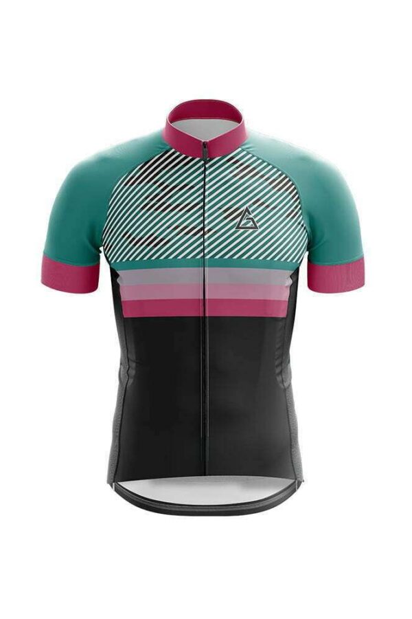 men’s custom cycling clothes premium jersey front view