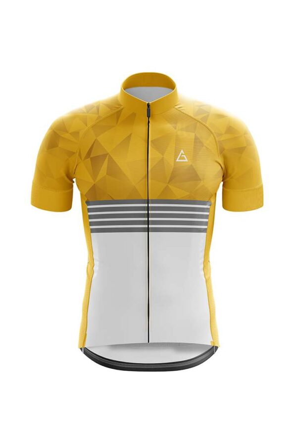 relaxed fit cycling jersey elite front view premium fabric