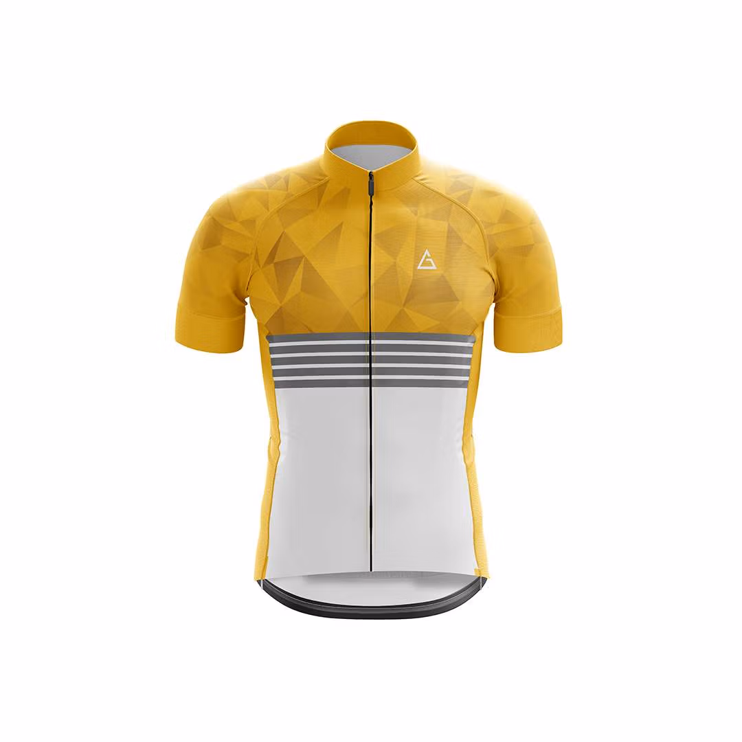 relaxed fit cycling jersey elite front view premium fabric