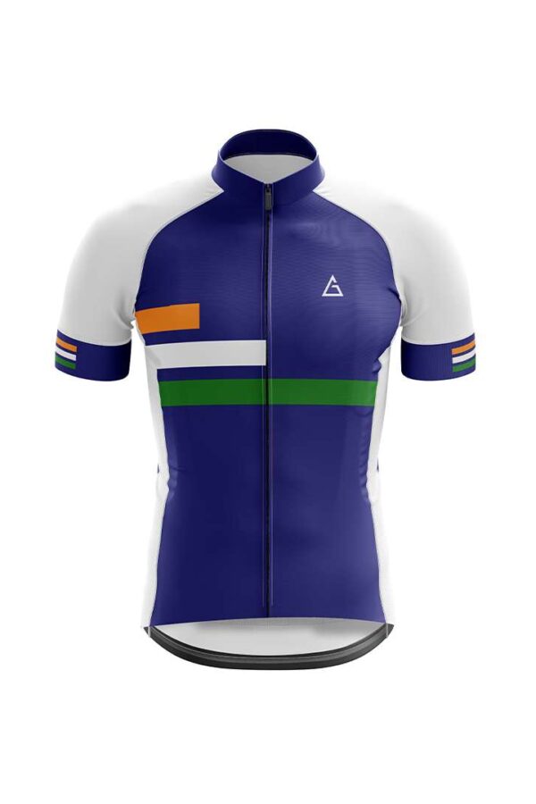 customizable cycling jersey elite front view premium fabric