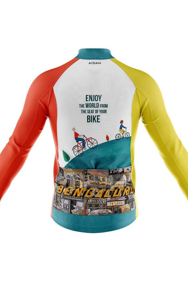 full sleeve best custom cycle jerseys in online - Bengaluru City Doodle Design