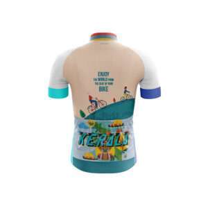 kerala cycling jersey with full customizable - Kerala Doodle dessign 2023