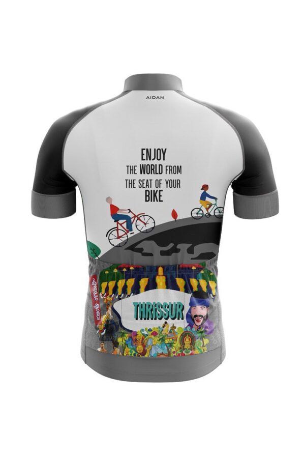 half sleeves cycling outfit - Thrissur doodle funny design