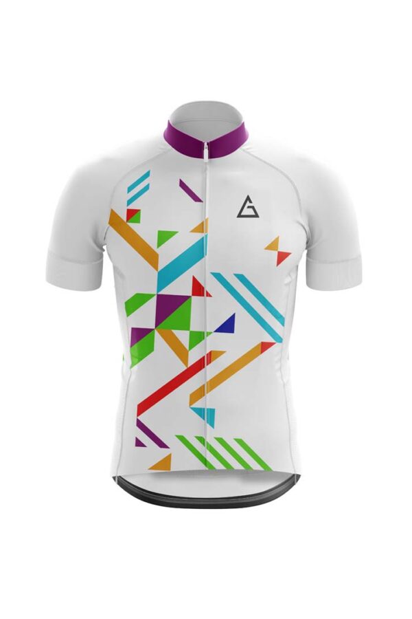 custom cycling jersey exclusive design club fit front view