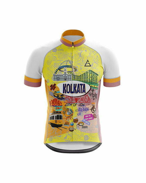 cycling jersey doodle design kolkata front view