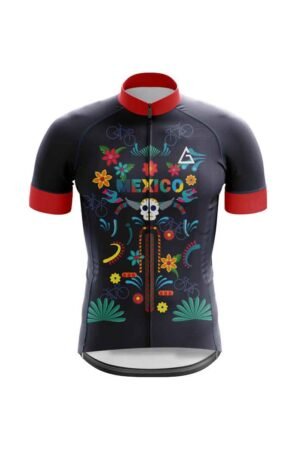 customizable cycling jersey mexico design front view