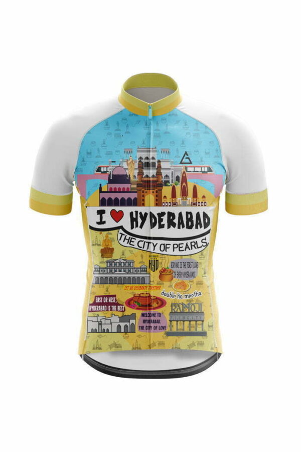 cycling jersey doodle design hyderabad front view