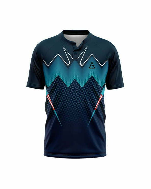 india cricket top with chinese collar premium jersey