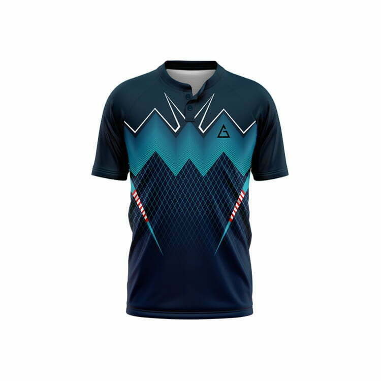 chinese collar cricket shirt design