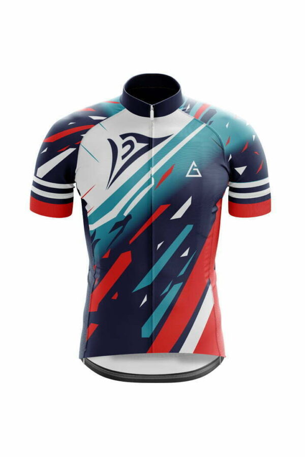 custom cycling jersey online design club fit front view