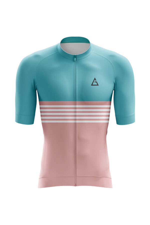 Premium race fit custom cycling jerseys India front view with aerodynamic fit