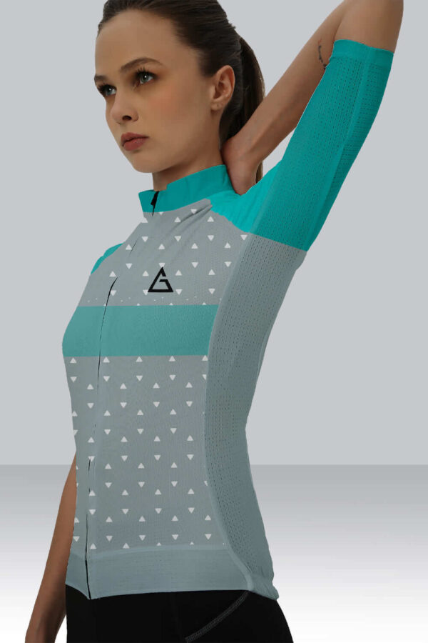 Branded Cycling Jersey Race Fit - Pistachio Dream - Image 2