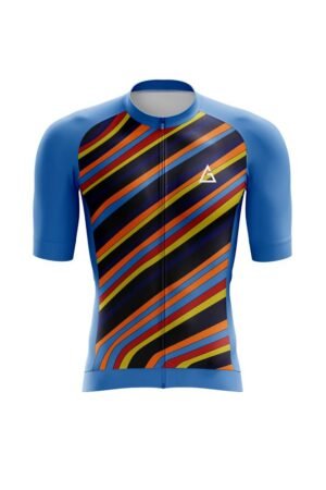 custom race fit cycling jersey front view