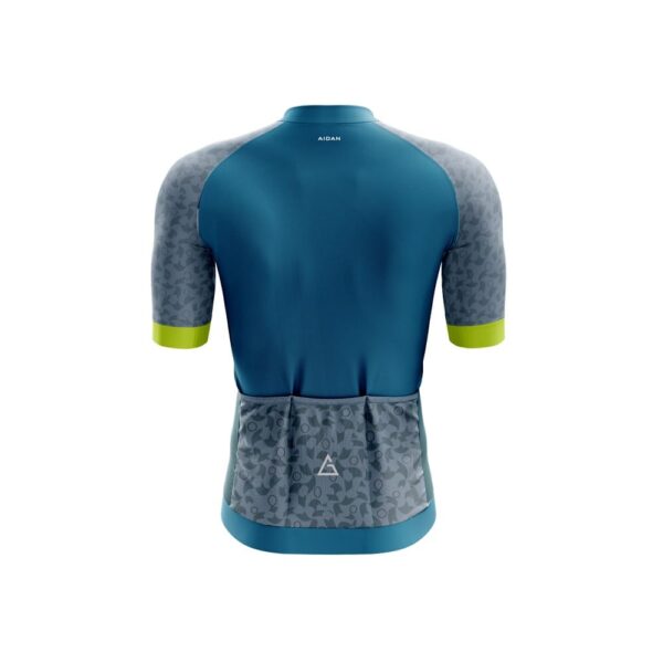 Elevate Your Ride with Super Premium Blue and Green Cycling Jersey