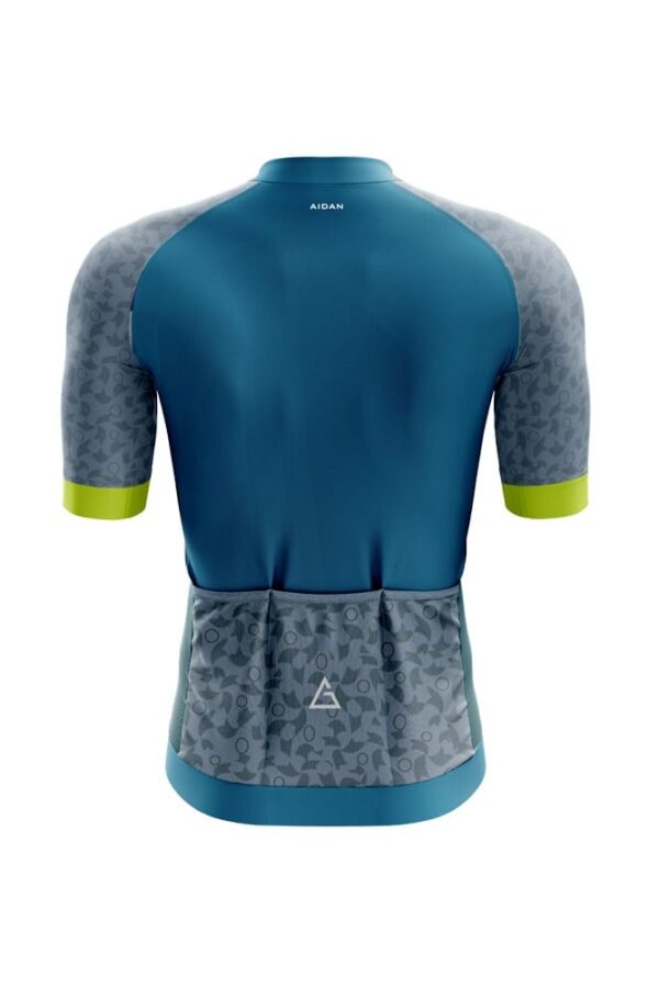Elevate Your Ride with Super Premium Blue and Green Cycling Jersey
