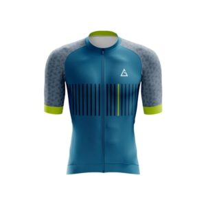 Elevate Your Ride with Super Premium Blue and Green Cycling Jersey