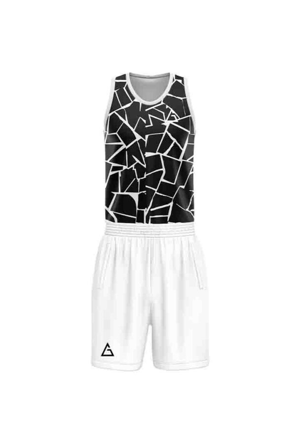Custom basketball kit black and white edition