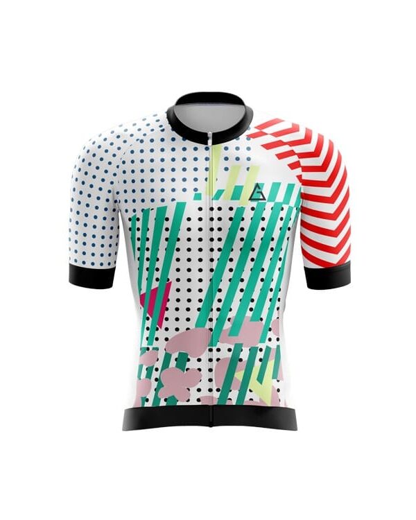 VelocityForm race fit cycling clothing front view with aerodynamic silhouette