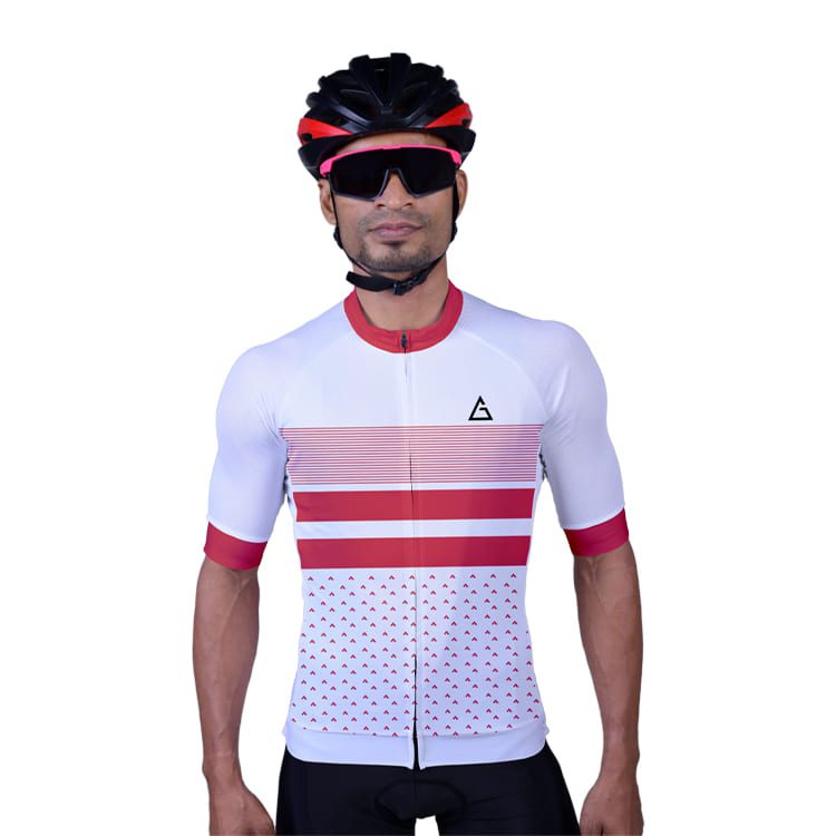 Cycling Jersey Ruby Elegance - Race Fit With Power Band