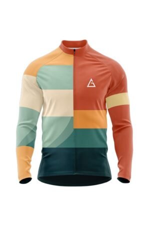 Full Sleeve Winter Cycling Jersey - Alabaster