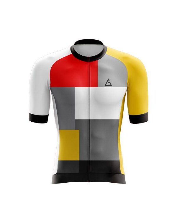 Ivory Blaze race fit cycling clothing front view with aerodynamic fit