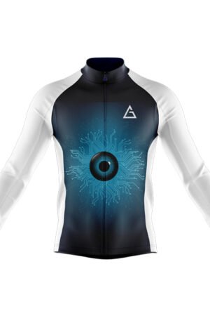 Full Sleeve RaceFit Cycling Jersey - Cyber Blue