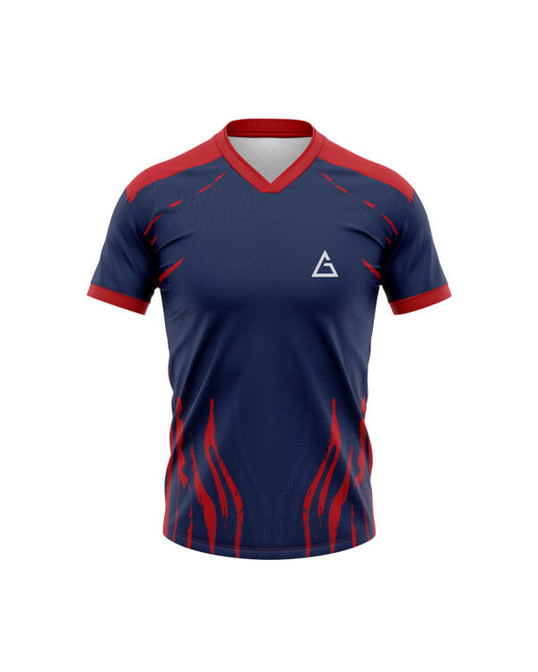 custom football jersey royal flame design