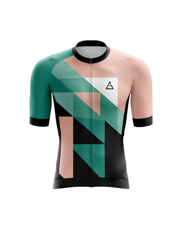 race fit cycling jersey frosty cream front view