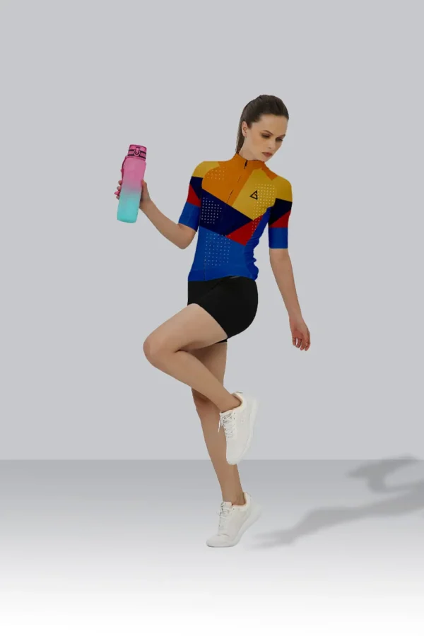 Branded Cycling Jersey Race Fit -  Mottled Mosaic - Image 3