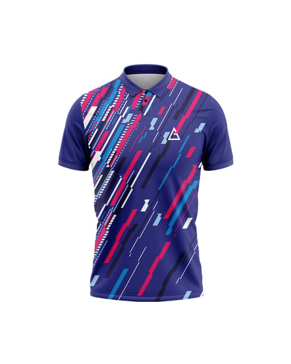 Personalised cricket shirt Marine Mirage custom name number design