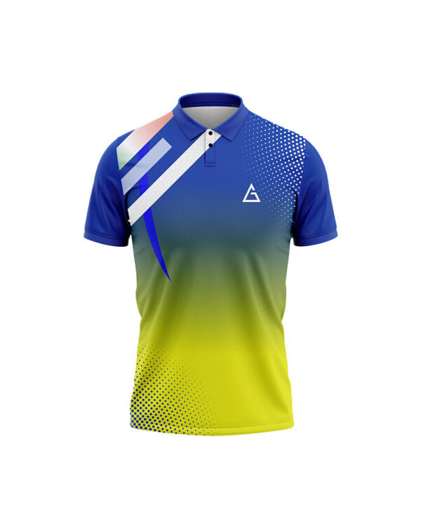 Sublimation cricket t shirt Oceanic Sunlight custom design front view