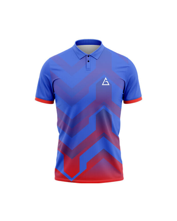 Personalised cricket jersey Royal Ruby Blue custom name number