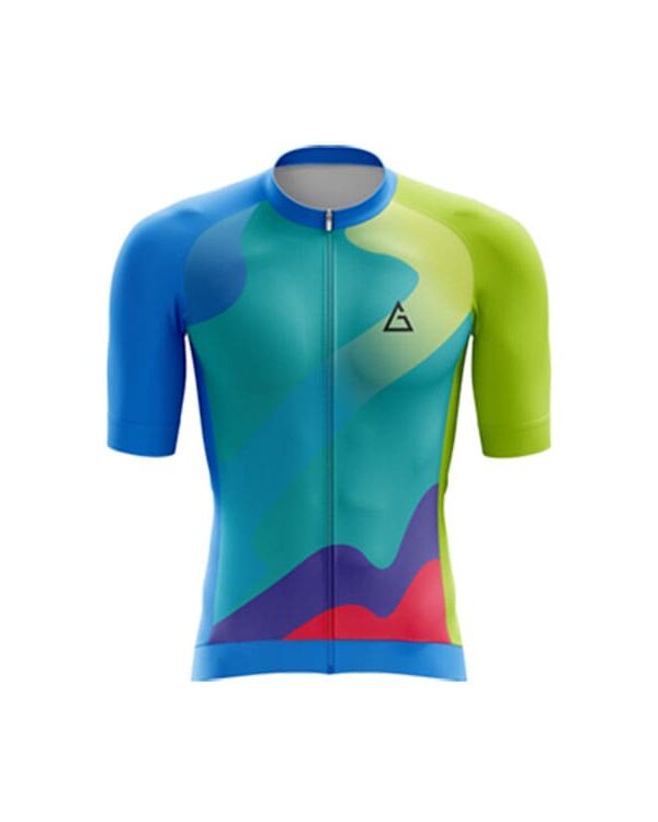 Cycling Jersey Race Fit - Minty Ocean