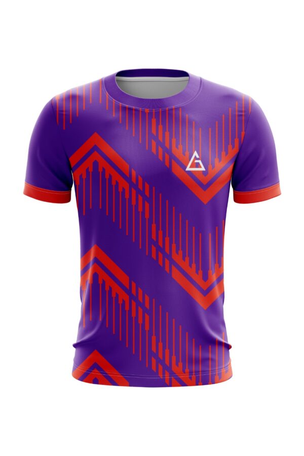 Customized Football Jersey Red Pulse – Front View
