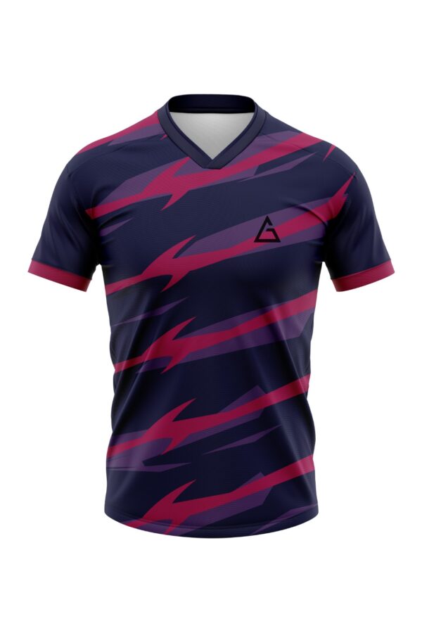 men soccer t shirt thunderstrike design