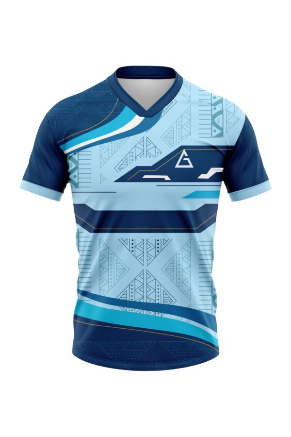 Tidal Chill tidal football jersey design with blue wave pattern