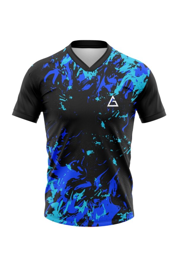 sublimated football jersey cosmic splash design