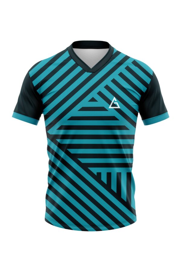 personalised soccer jersey stripes of power design
