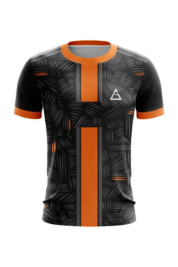 Obsidian Strike obsidian football jersey design with dark geometric pattern
