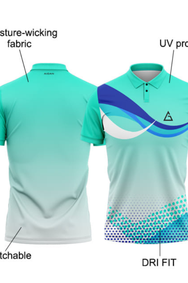 Close-up of Aidan Global Cricket Jersey