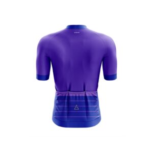 Back view of the Velocity Pro Race Fit Jersey by Aidon Global, showcasing its lightweight, moisture-wicking fabric and race-fit design