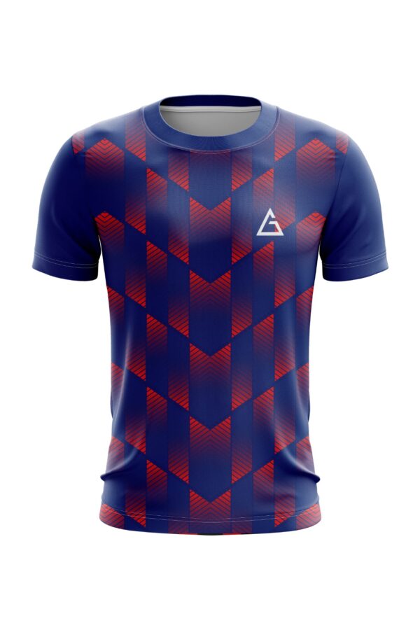 Triblaze custom football jersey with geometric sublimated design