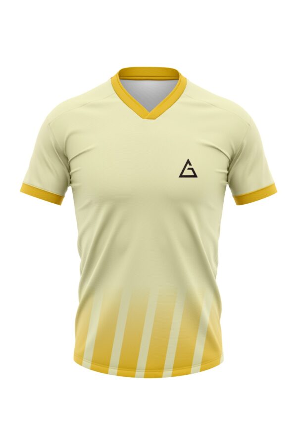 golden horizon custom football jersey yellow premium design
