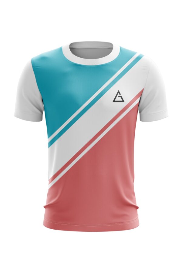 global stride custom football jersey diagonal color block design