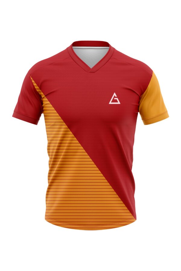 custom football jersey front view